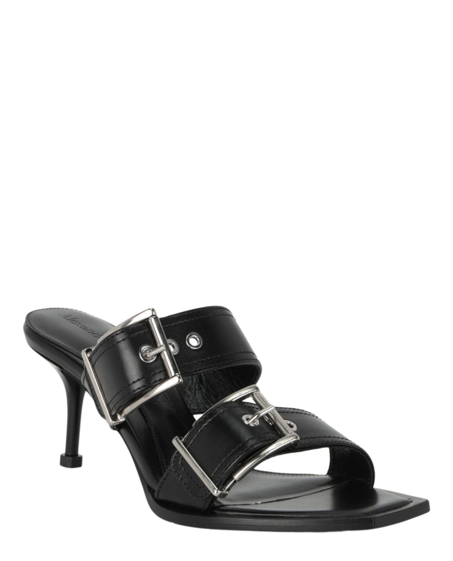 Alexander McQueen Double Buckle Punk Mules