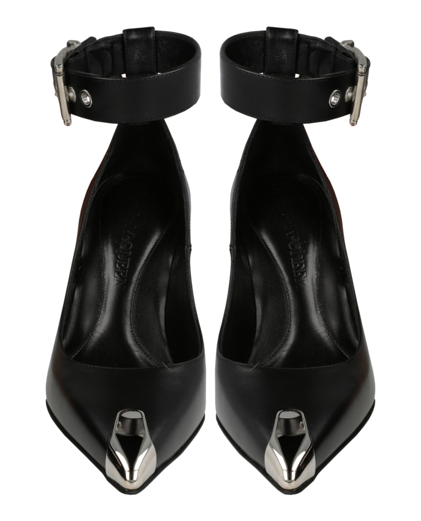 Alexander McQueen Buckle Leather Heels