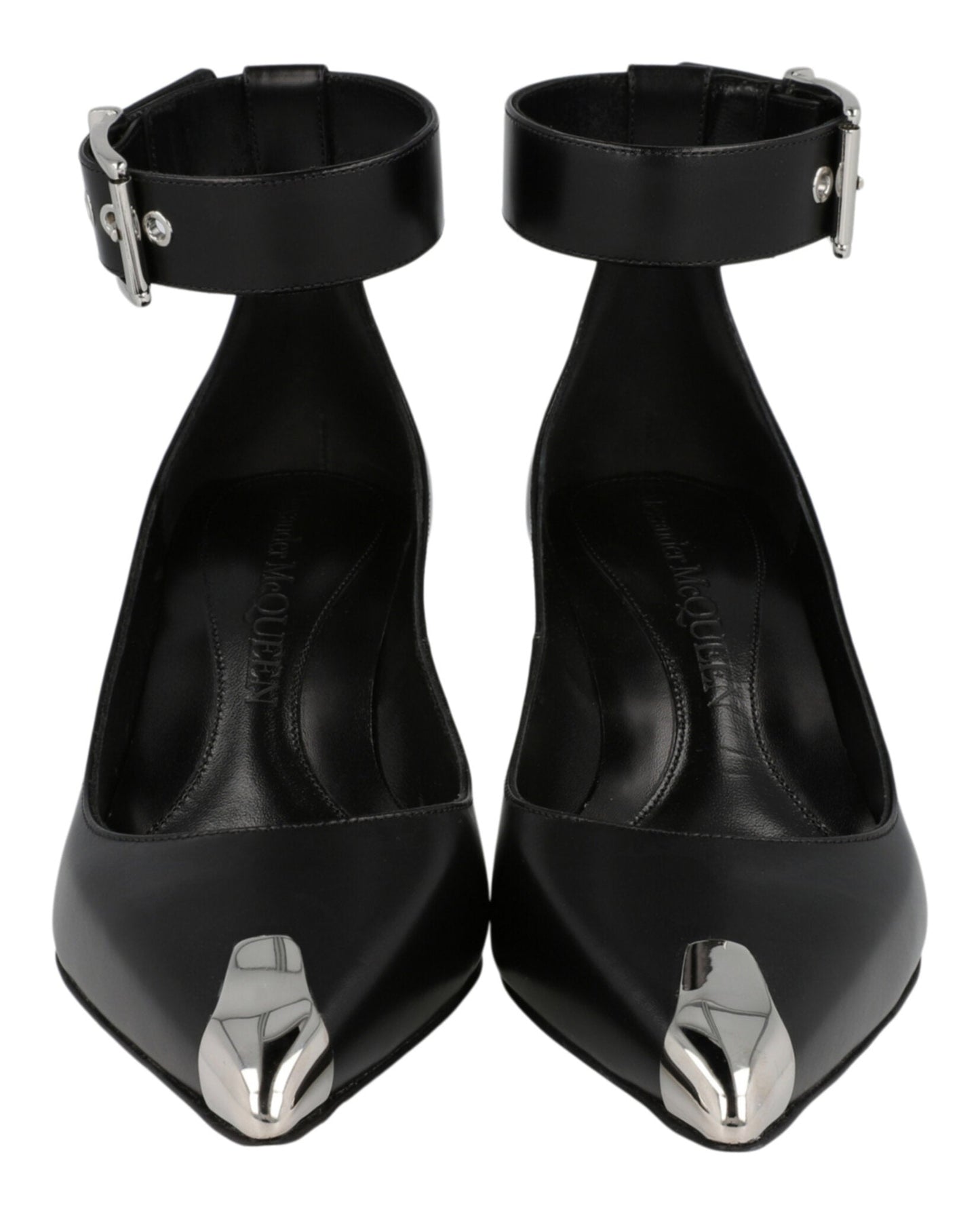 Alexander McQueen Buckle Leather Heels
