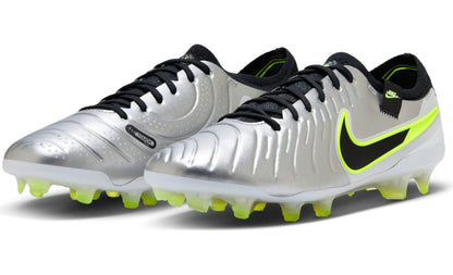 Nike Men's Tiempo Legend 10 Elite Fg 'Metallic Silver Volt Black' - DV4328-001