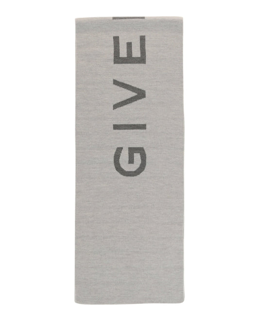 Givenchy Reversible Logo Wool Scarf