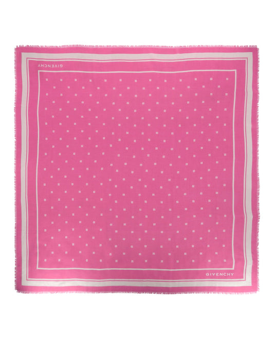 Givenchy 4G Shawl in Cashmere and Silk