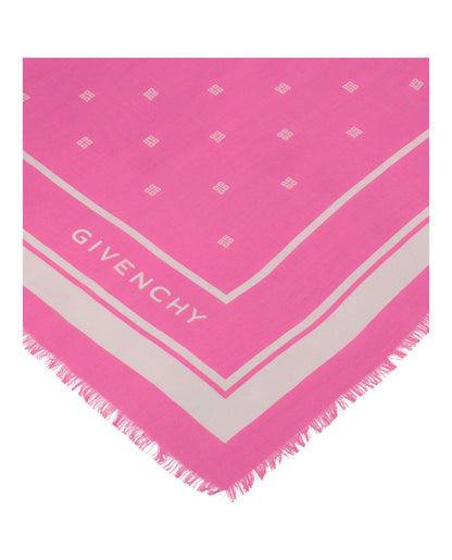 Givenchy 4G Shawl in Cashmere and Silk