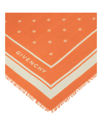 Givenchy 4G Shawl in Cashmere and Silk