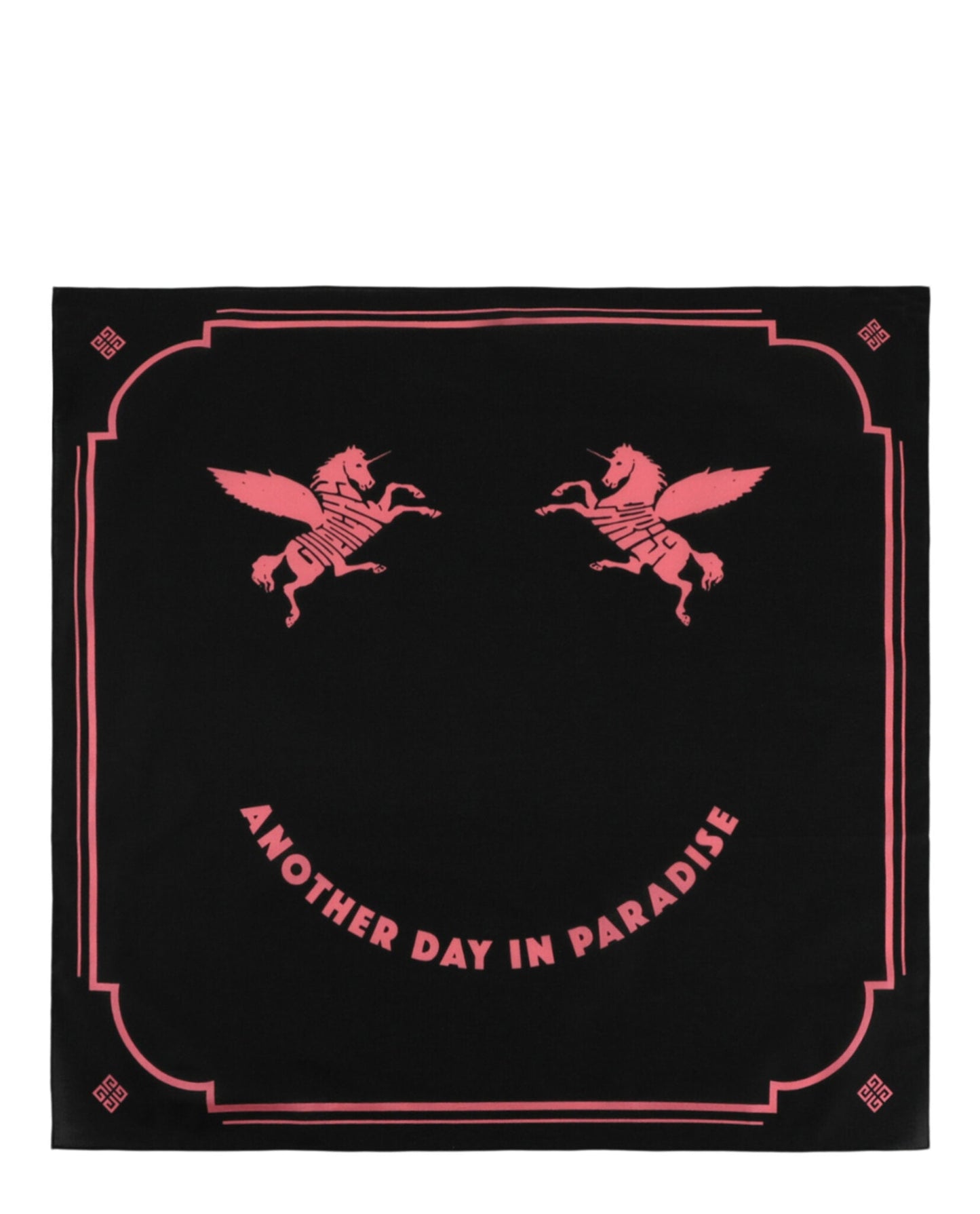 Givenchy Unicorn Embroidery Silk Scarf