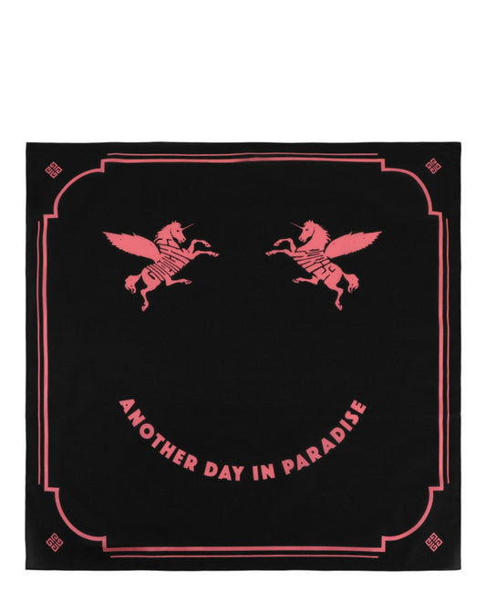 Givenchy Unicorn Embroidery Silk Scarf