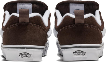 [vn0009qcnwh] Mens Vans Knu Skool - Brown/white