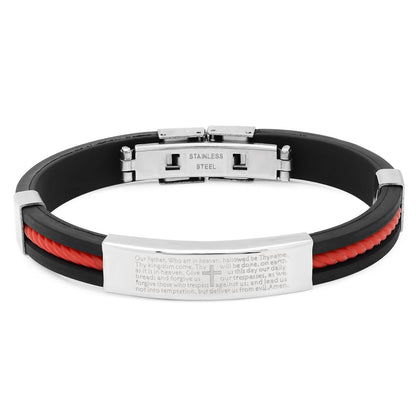Lord's Prayer Lasso ID Bracelet