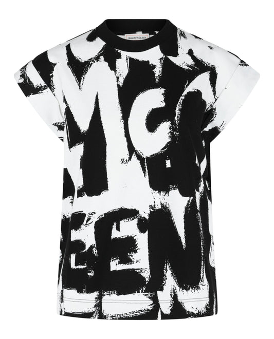 Alexander McQueen Graffiti Print T-Shirt