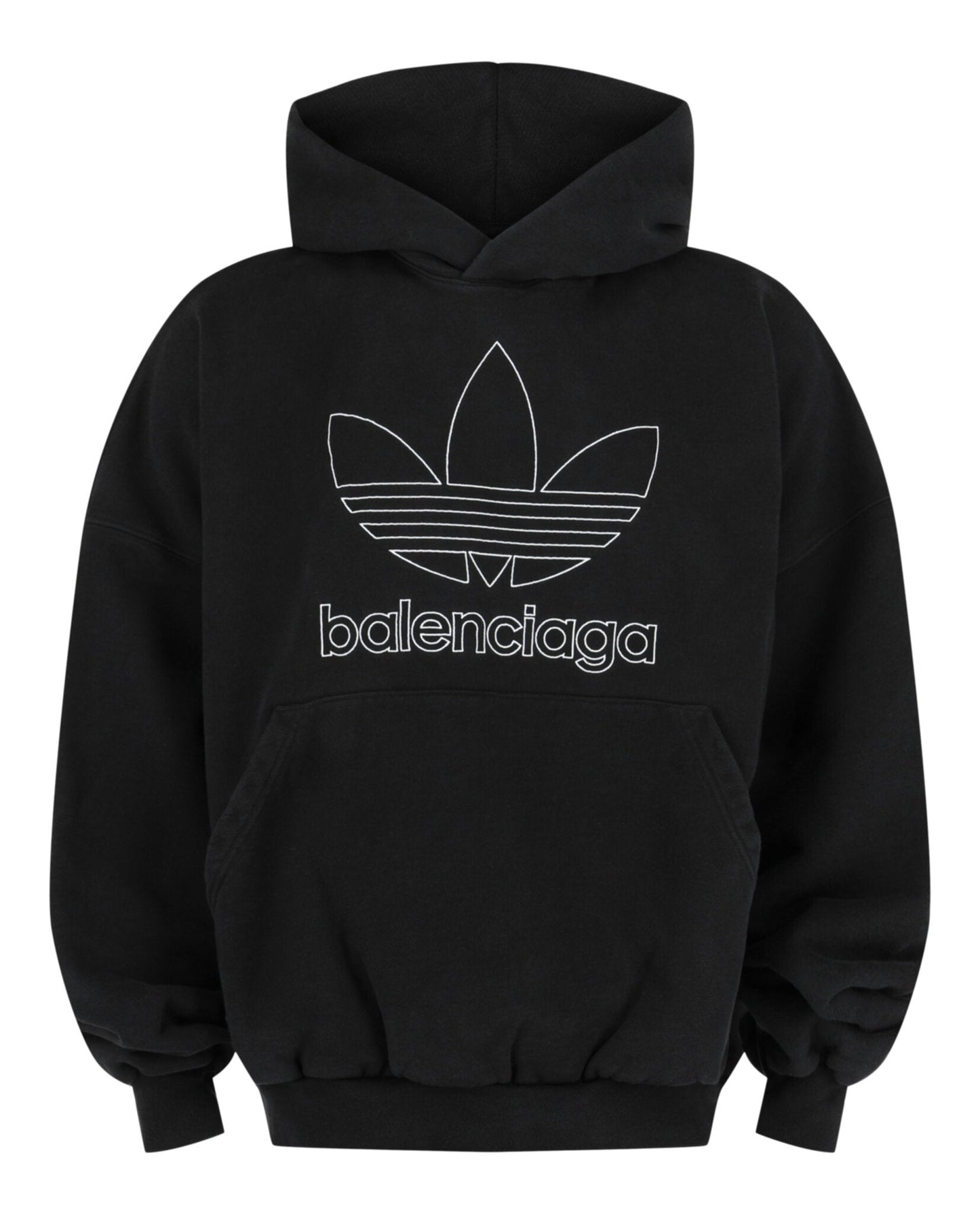 Balenciaga  X Adidas Oversized Embroidered Logo Hoodie