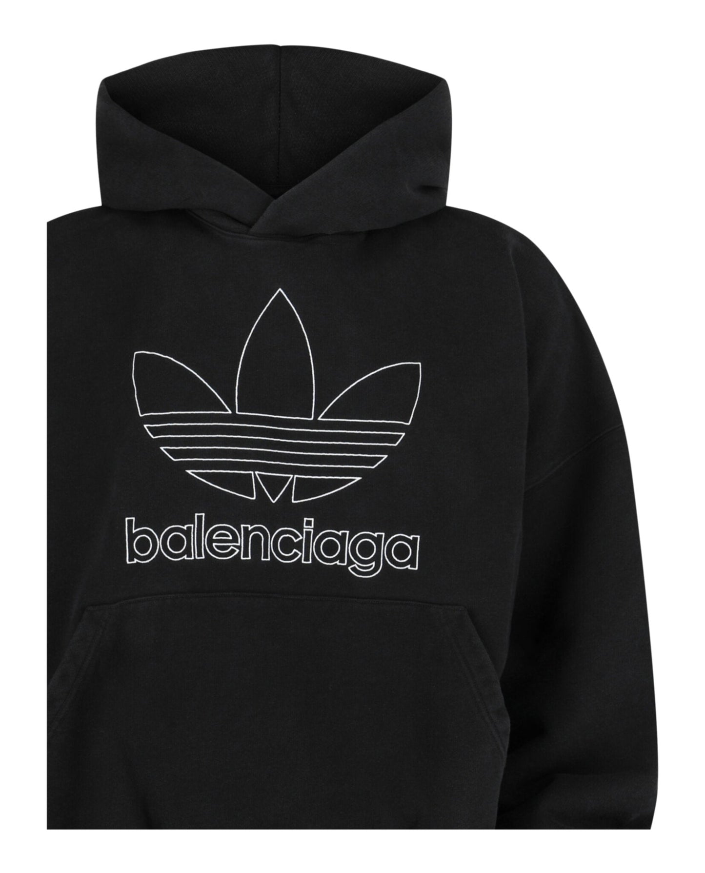Balenciaga  X Adidas Oversized Embroidered Logo Hoodie