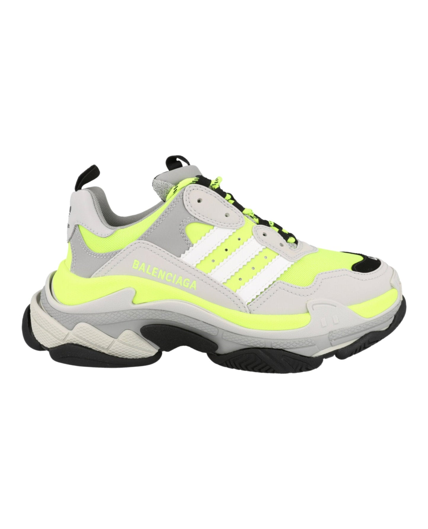 Fluorescent Yellow Black Grey-