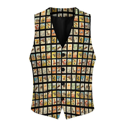 Baha Ranch Vintage Western Collage Men's Vest