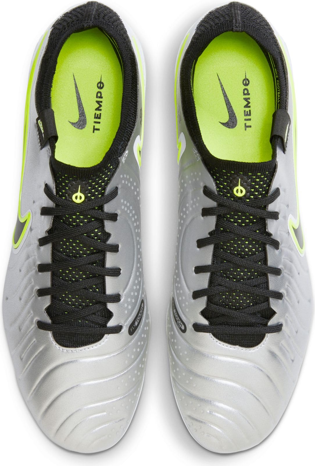 Nike Men's Tiempo Legend 10 Elite Fg 'Metallic Silver Volt Black' - DV4328-001