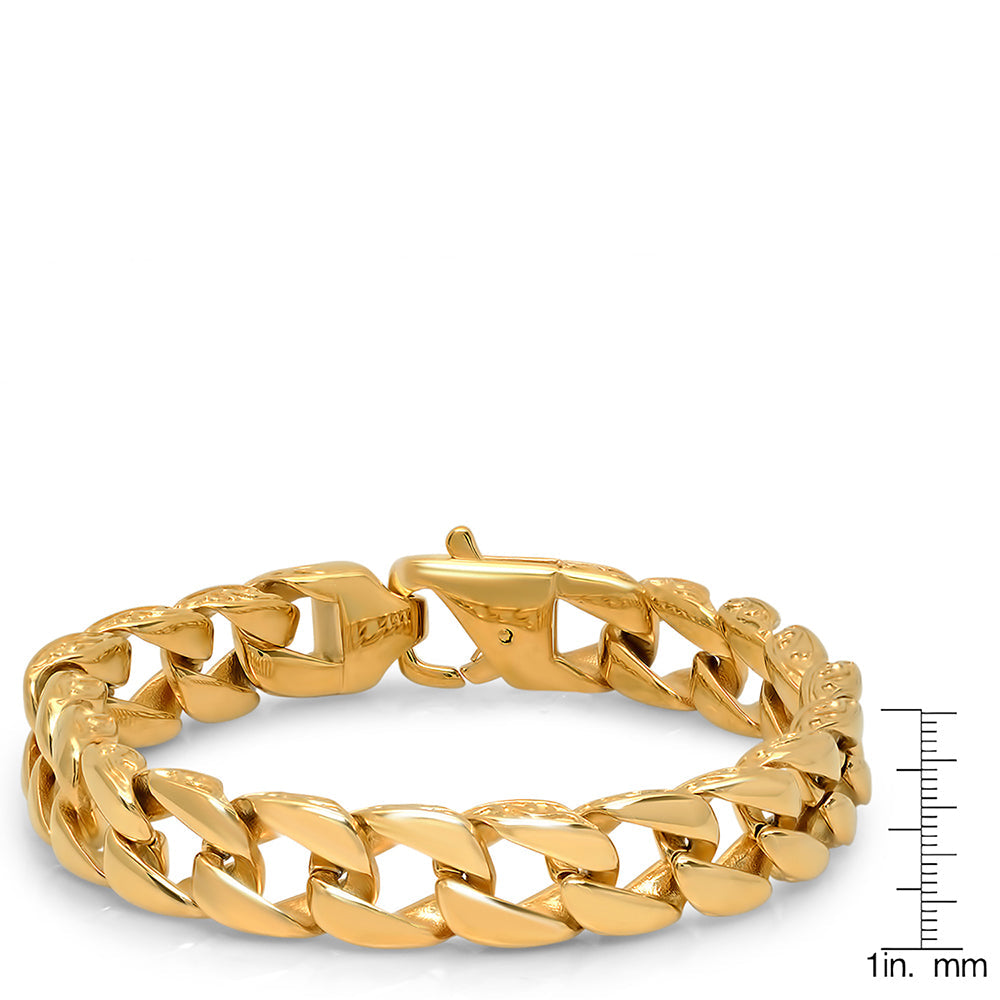 Golden Sovereign Cuban Link Bracelet