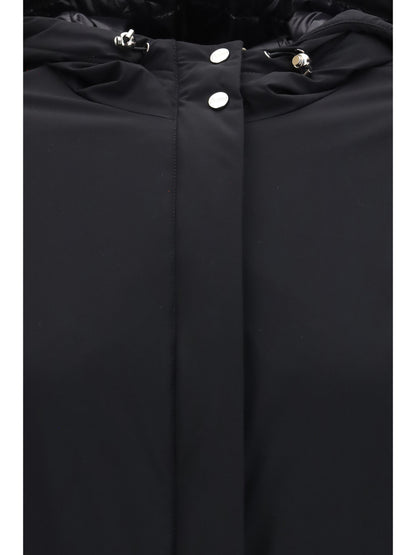 Hooded Down Jacket Black