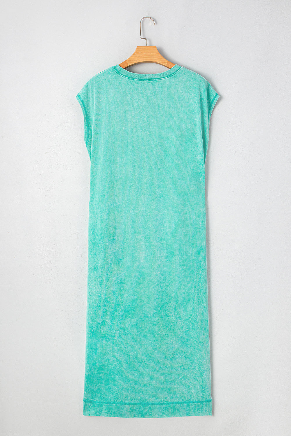 Eloise Mineral Wash Pocketed T-shirt Long Dress by Threaded Pear