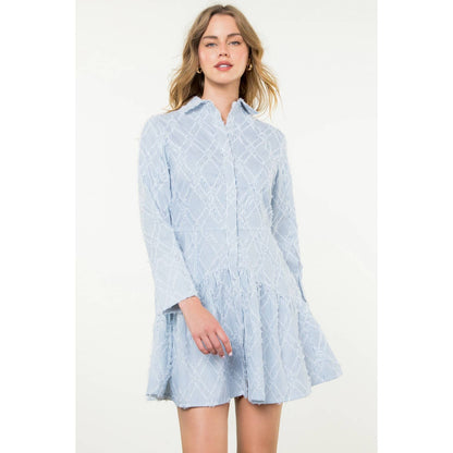Berkley - Striped Fringe Detail Dress