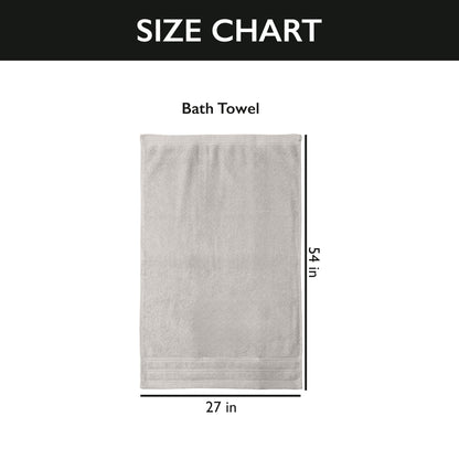 4 Piece Premium Bath Towels Set - 100% Cotton Terry Cloth, Absorbent & Soft, Machine Washable & Quick Dry - 27"x54" Set of 4 - Classic Turkish Towels