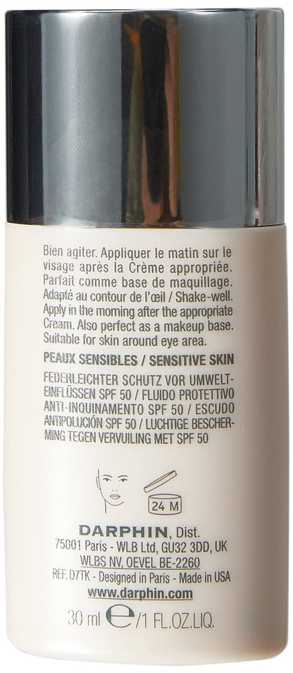 Darphin Intral Environmental Lightweight Shield SPF50 Sunscreen for Sensitive Skin - Paraben-Free, Lightweight Formula