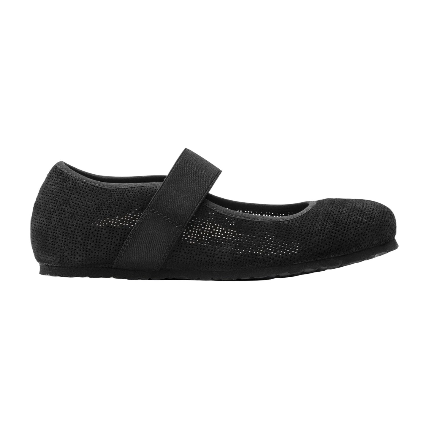 Birkenstock Women's Tess Suede Leather Black Ballet Flats
