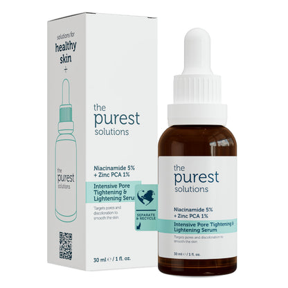The Purest Solutions Skincare Set - Anti-blackhead, Pore Tightening, Hydrating Serum with AHA BHA Exfoliant