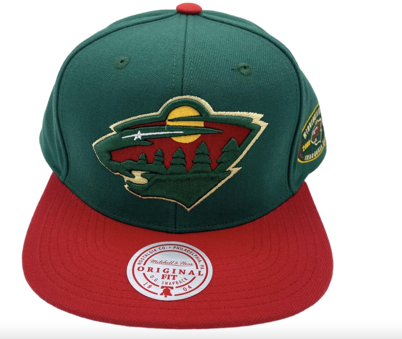 Mitchell & Ness Men's NHL 2 Tone Side Patch Snapback Wild Snapback Caps
