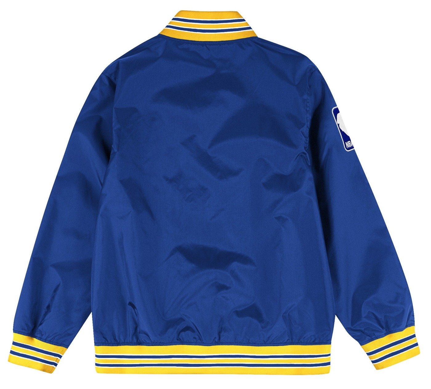 Mitchell & Ness Men's NBA Golden State Warriors Hardwood Warmup Pullover Jacket Pullovers