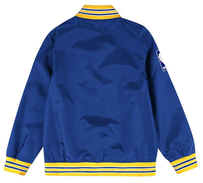 Mitchell & Ness Men's NBA Golden State Warriors Hardwood Warmup Pullover Jacket Pullovers