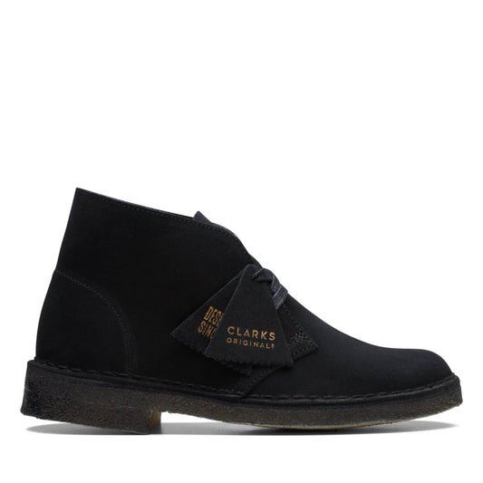 Clarks Women's Desert Boot 'Black Suede' Booties