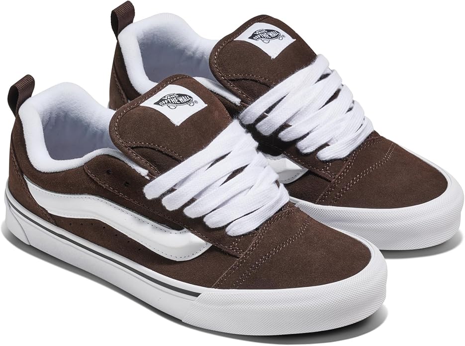[vn0009qcnwh] Mens Vans Knu Skool - Brown/white