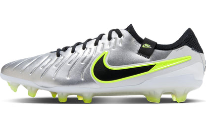 Nike Men's Tiempo Legend 10 Elite Fg 'Metallic Silver Volt Black' - DV4328-001