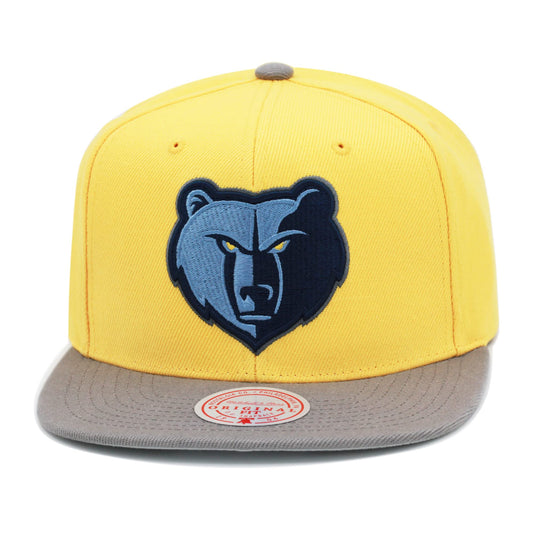 Men's Mitchell & Ness NBA Core Basic Snapback Grizzlies - Gold-Grey