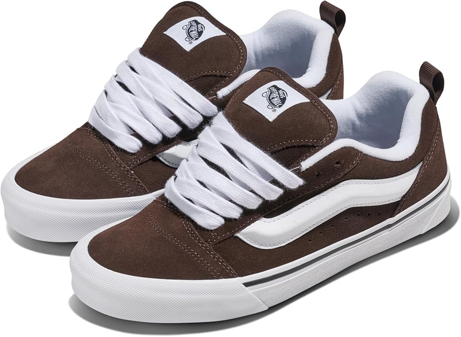 [vn0009qcnwh] Mens Vans Knu Skool - Brown/white