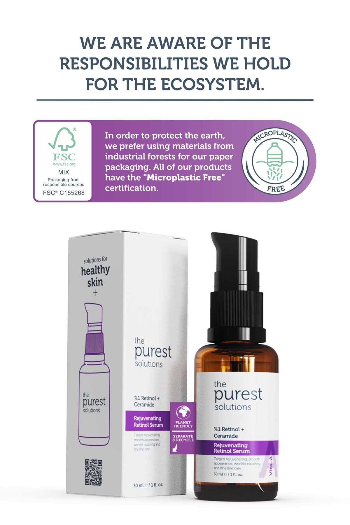 The Purest Solutions Anti-Aging and Eye Care Serum Set - Hydrating, Firming, Brightening Skincare for Mature Skin