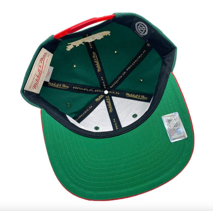 Mitchell & Ness Men's NHL 2 Tone Side Patch Snapback Wild Snapback Caps