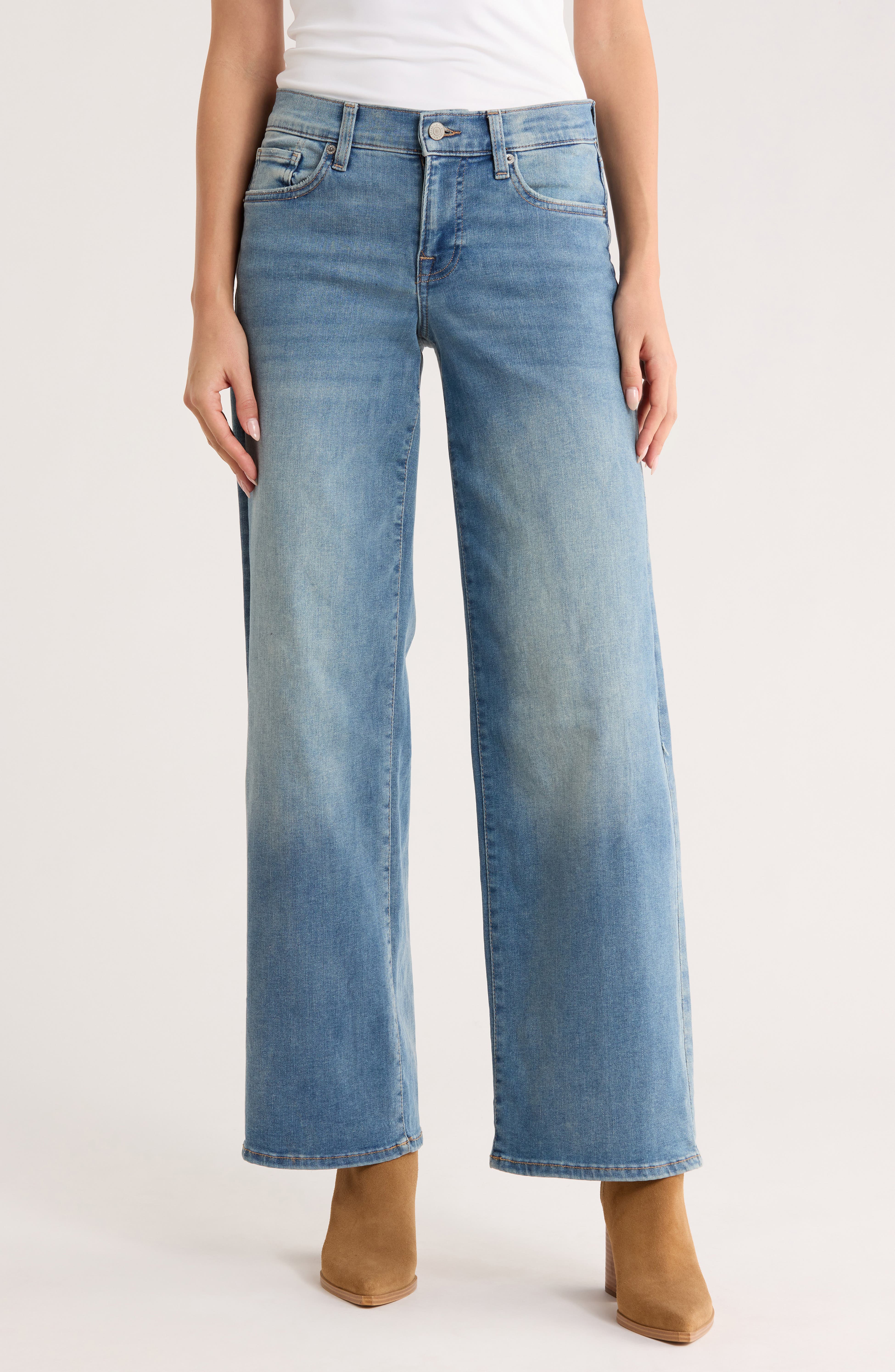 ラッキー Lucky Brand Women's Mid Rise Sweet Wide Leg - Fairmont – Zulily