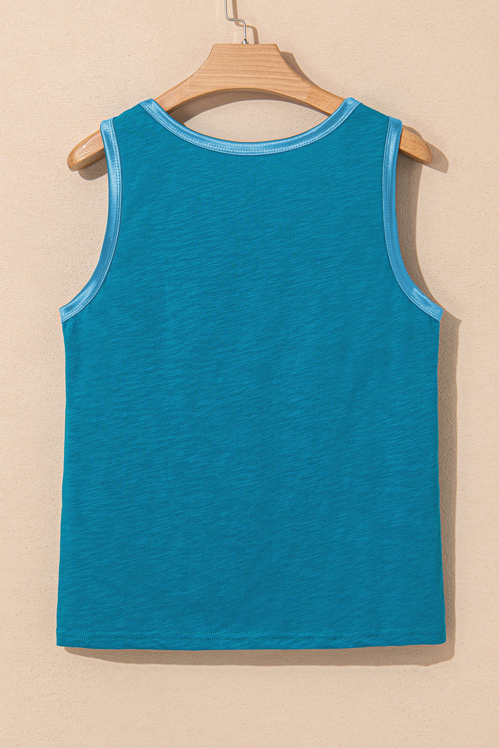 Skyla Metallic Sheen Tank Top - Threaded Pear