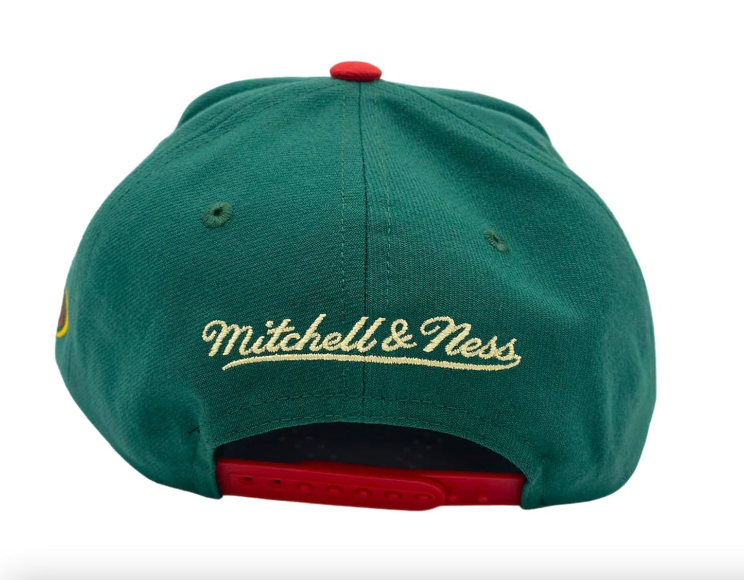 Men's Mitchell & Ness Nhl 2 Tone Side Patch Snapback Wild - Green-Red