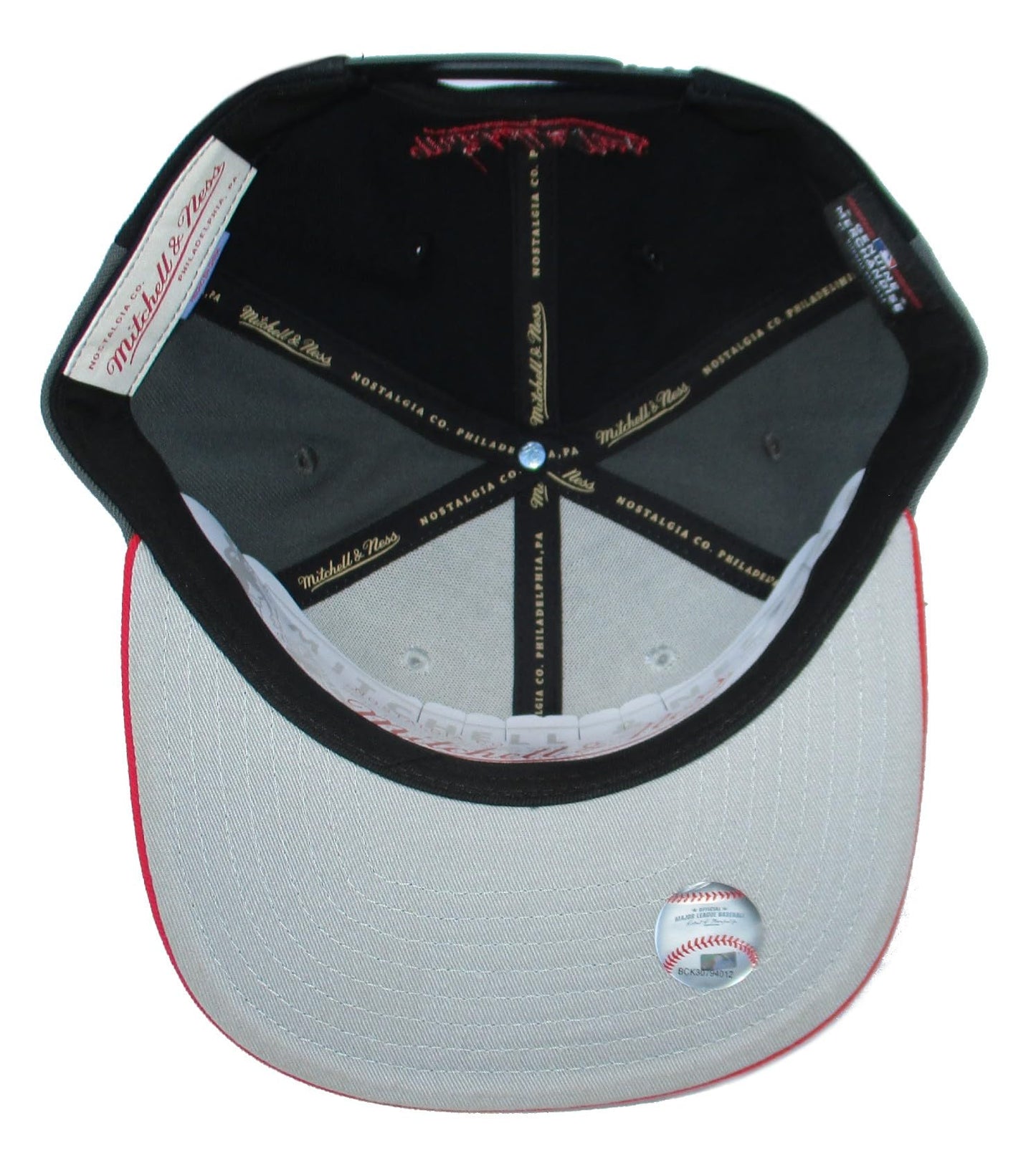 Mitchell & Ness Men's MLB Triple Play Liberty Snapback Coop Reds Snapback Caps
