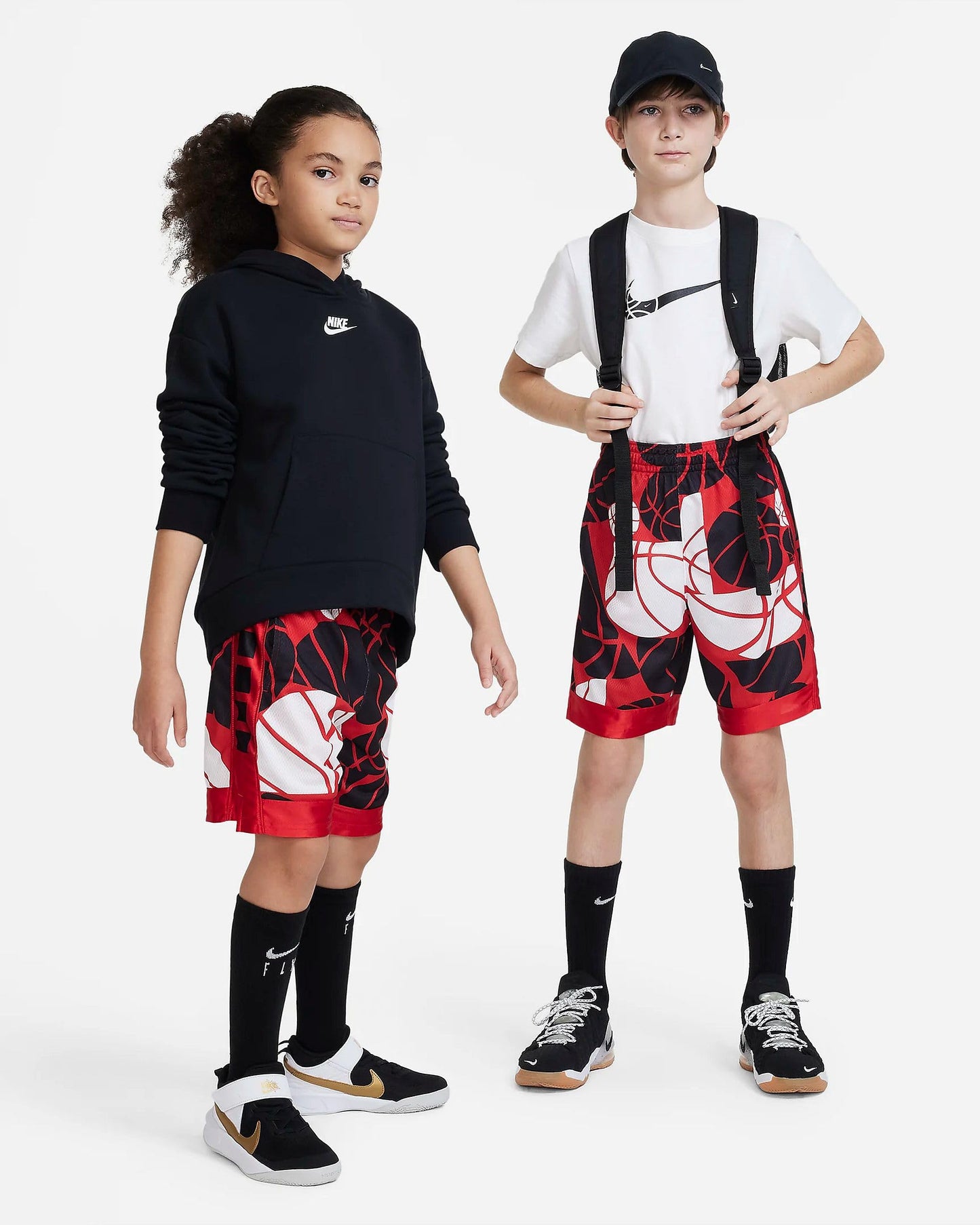 Nike Youth Dri-Fit Elite Big Kids' Printed Basketball Shorts