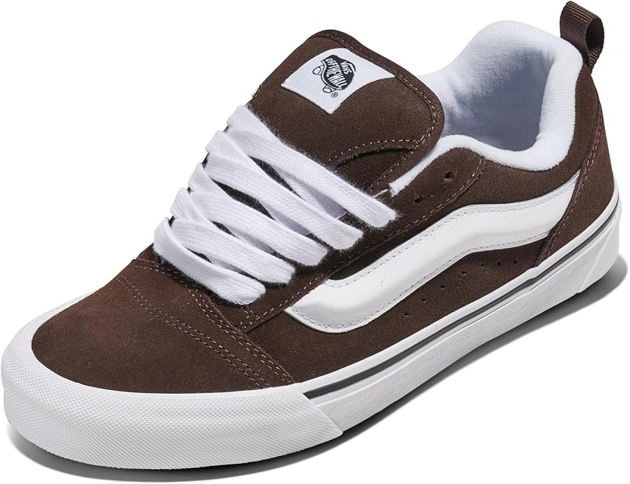 [vn0009qcnwh] Mens Vans Knu Skool - Brown/white