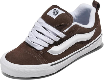[vn0009qcnwh] Mens Vans Knu Skool - Brown/white