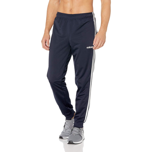 adidas Men's Essentials 3-Stripes Tapered Tricot Pants
