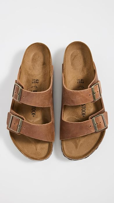 Birkenstock Arizona Tobacco Oiled Leather Sandals