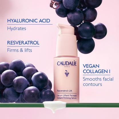 Caudalie Resveratrol Lift Firming Serum - Anti-Aging, Firming & Lifting Serum with Resveratrol for Youthful Skin