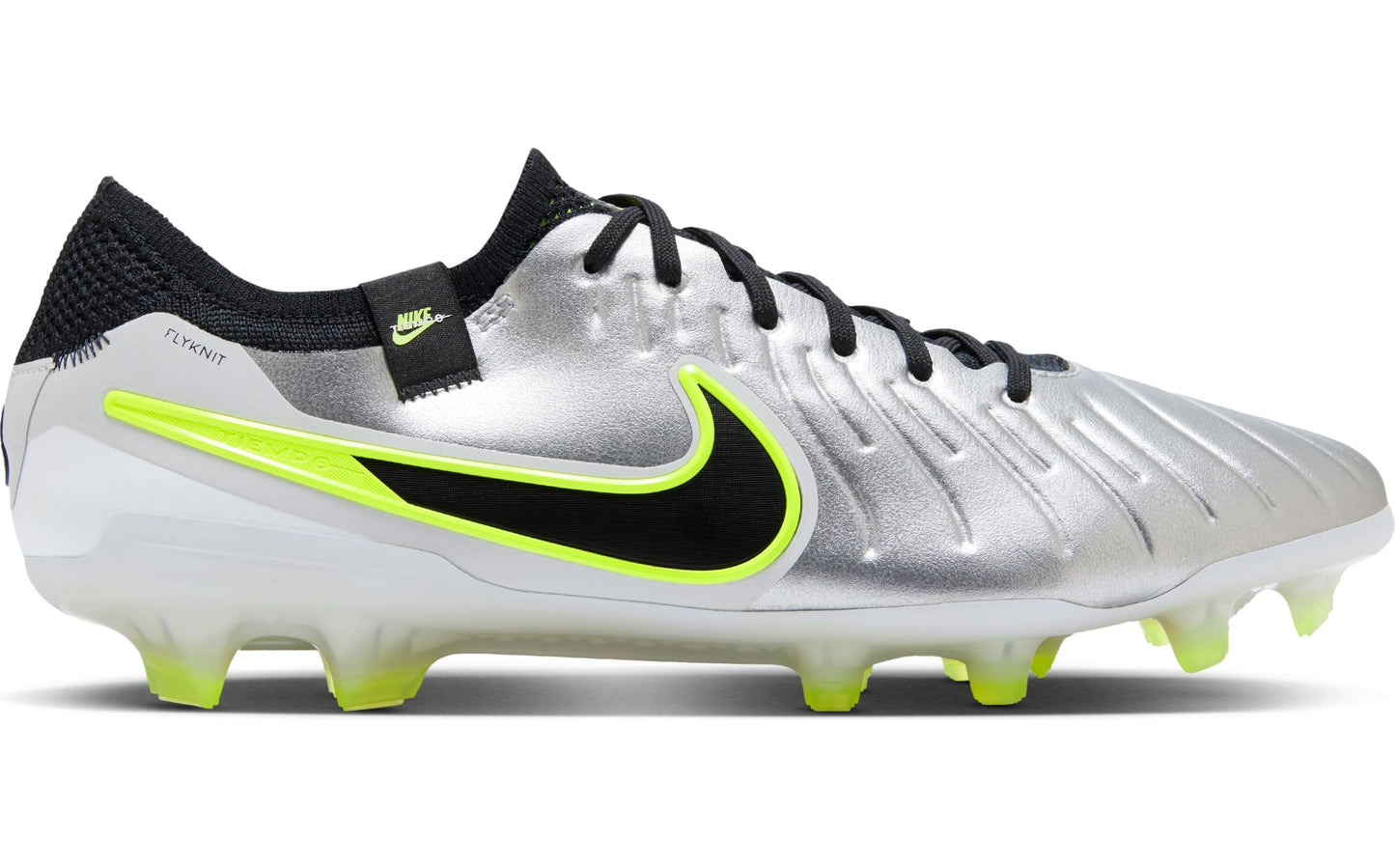 Nike Men's Tiempo Legend 10 Elite Fg 'Metallic Silver Volt Black' - DV4328-001