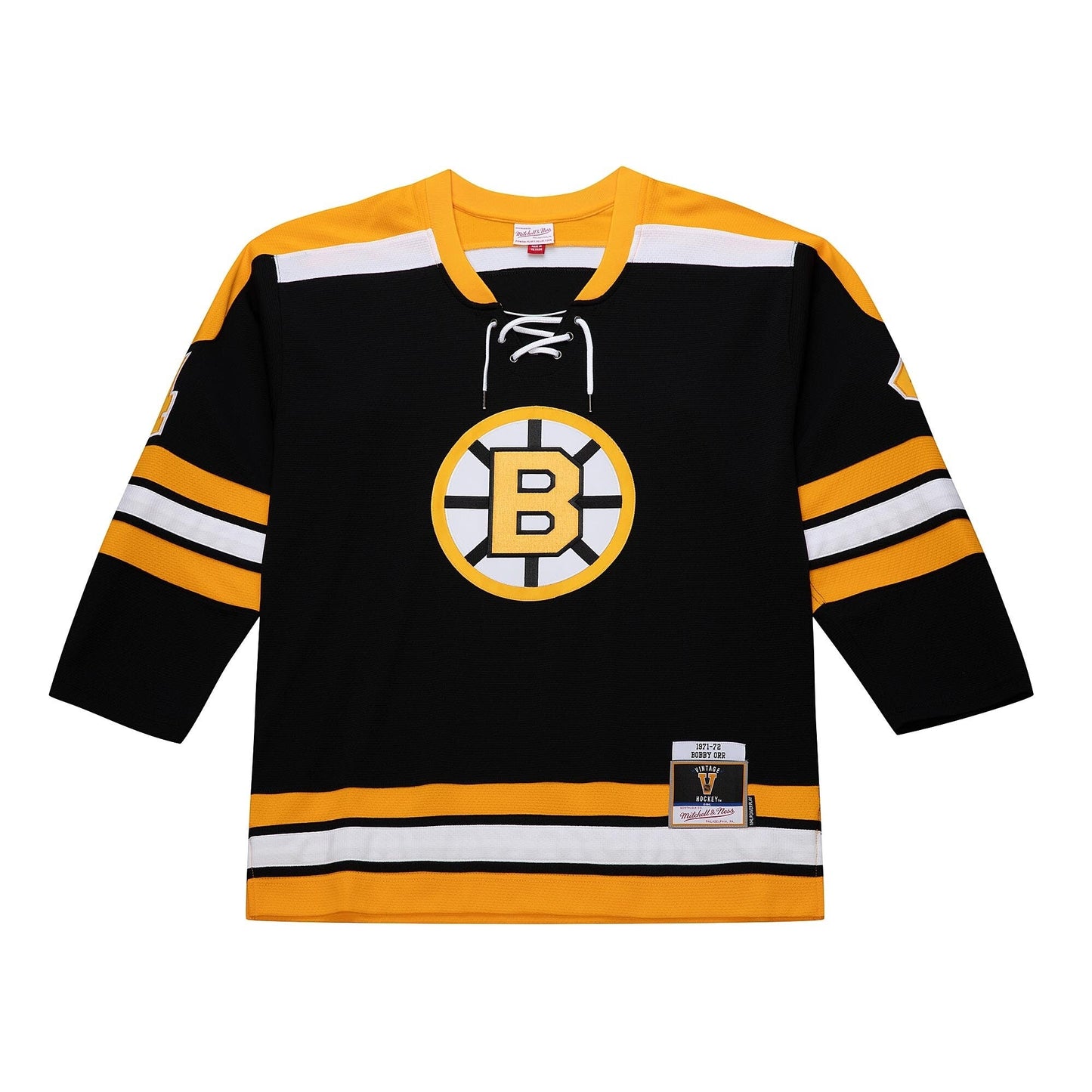 Mitchell & Ness Men's NHL Dark Jersey Blue Line 2.0 Bruins 1971 Bobby Orr Jerseys