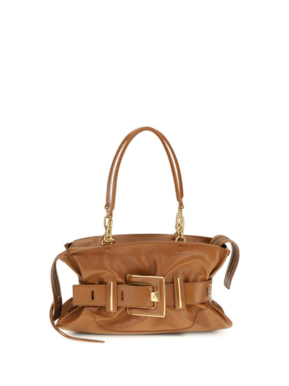 Handbag Anthem Calf Suede Brown
