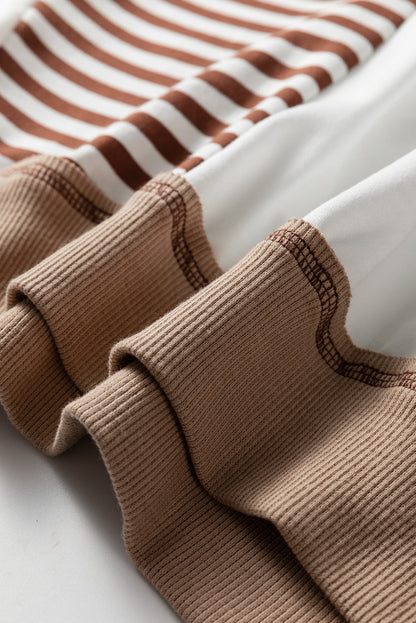 Threaded Pear Zyla Contrast Stitching Oversize Sweatshirt
